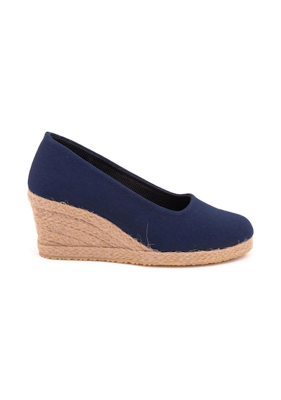 Star Tombis Lacivert Lacivert Keten Espadril Dolgu Topuk Dolgu1001-2905 Lacivert