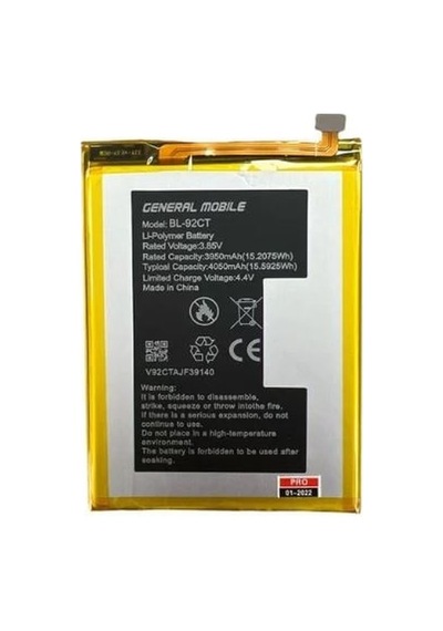 General Mobile GM20 Pro İthal Pil Batarya
