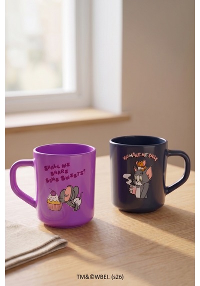 Tom Ve Jerry 2'li Kupa Seti 250 Cc Çok Renkli