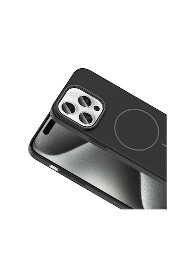 Apple Uyumlu iPhone 15 Pro Max Kılıf Magsafe Şarj Özellikli Zore Ruby Silikon Kapak - Lacivert Lacivert Lacivert