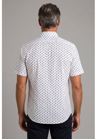 Bisse Ekru Regular Fit Cepsiz Kisa Paşa Yaka Gömlek Gmbsk261035 03