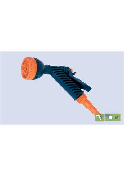 Bahçe Sulama Tabancası 8 Fonksiyonlu Çiçek Sulama Aparatı  1/2”-5