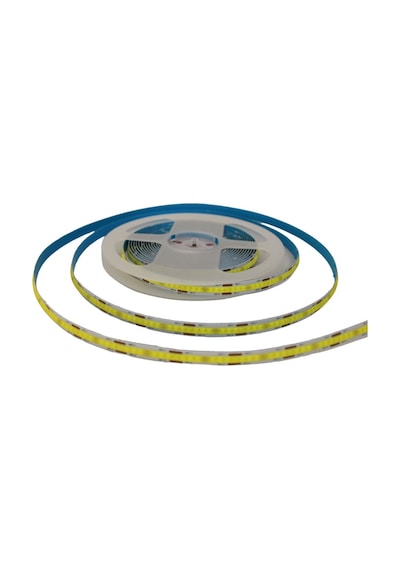 12v 8mm 320 Ledli Esnek Cob Şerit Led Gün Işığı Ip20 5 Metre