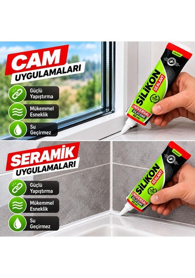 Tr Şeffaf Silikon Mastik 40 Ml Tüp Yapıştırıcı Su Geçirmez Cam Fayans Pvc Dolgu Sızdırmaz Hızlı Kuruma Diğer