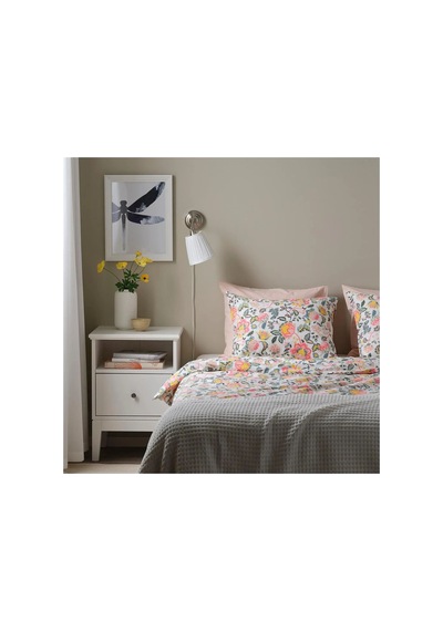 Ikea Daggsalvıa Tek Kişilik Nevresim Takımı 150 X 200 Cm Beyaz - Pembe - Sarı - Mavi Çok Renkli