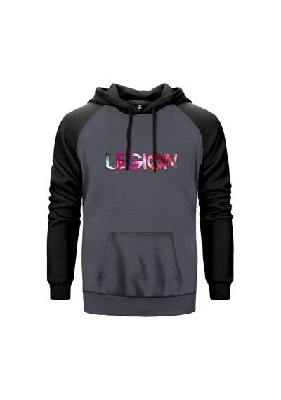 Legion Colors Logo Kırmızı Renk Reglan Kol Sweatshirt