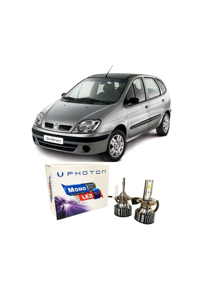 Renault Scenic Uzun+kısa Far Ampulü H4 Mono Yeni Seri Beyaz 1996-2003