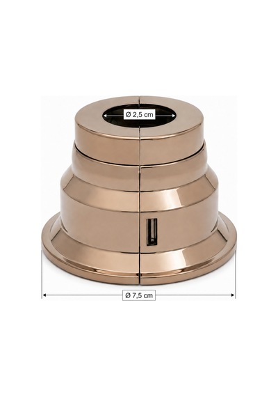 Rose Gold Yuvarlak Plastik Havlupan Radyatör 2,5 Cm Boru Çapı Gizleme Kapama Aparatı Diğer