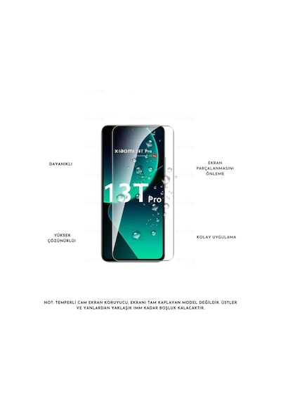 Xiaomi Mi 13t Pro Uyumlu Pastel Renk Telefon Kılıfı Temperli Cam Ekran Ve Kamera Koruyucu
