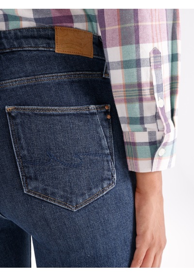 Colins 703 Carla Slim Fit Normal Bel Düz Paça Denım Kadın Pantolon Cl1065298 001