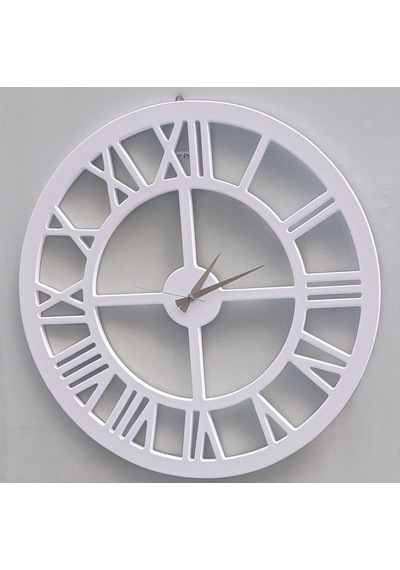 1448bng90271hobi Adn Dekoratif Duvar Saat Ahşap Mdf Cnc Kesim Beyaz Renk Model El Yapım Beyaz