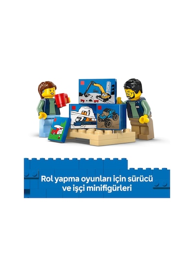 LEGO® City: LEGO Kamyonet 60500 - 6 Yaş ve Üzeri Çocuklar için 2 Minifigür İçeren Yaratıcı Oyuncak Yapım Seti (276 Parça)