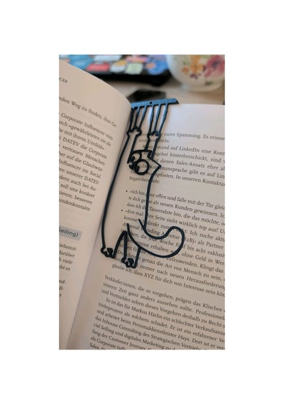 Sevimli Kedi Kitap Ayracı Dekoratif Kitap Tutucu 6 Adet