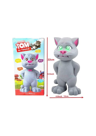 Talking Tom İnteraktif Konuşan Kedi - Ses Taklit Eden Ses Kaydeden Dokunmatik Sensörlü Oyuncak