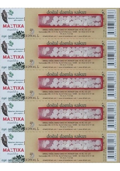 Mastiha Doğal Damla Sakızı 5 Adet 1 G