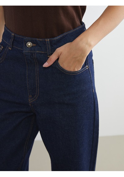 Lcw Vision İndigo Straight Fit Kadın Jean Pantolon
