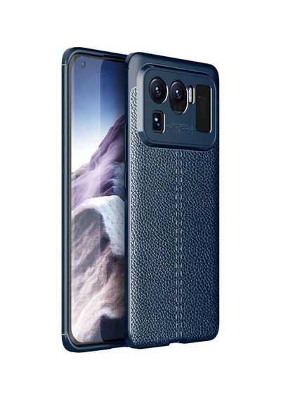 Xiaomi Mi 11 Ultra Kilif Lens Deri Görünümlü Niss Silikon Kapak 484829275