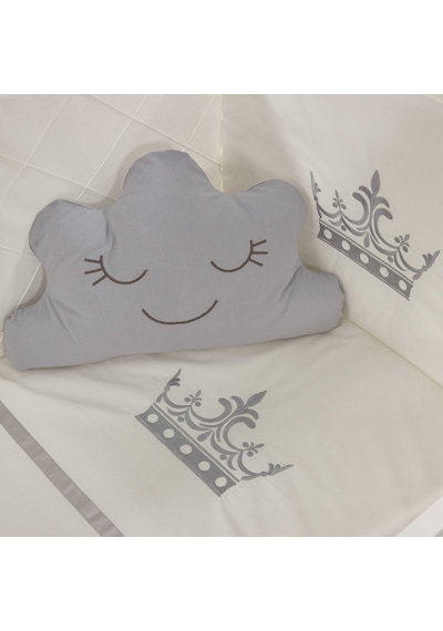Meltem Kids Kral Sallanır Ahşap Anne Yanı Beşik 60x120 cm (beyaz-motto gri) Gri Meltem Kids Kral Sallanır Ahşap Anne Yanı Beşik 60x120 cm (beyaz-motto gri) Gri