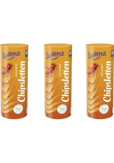 Lorenz Chipsletten Patates Cipsi 100 Gr Acı&baharatlı X 3 Adet