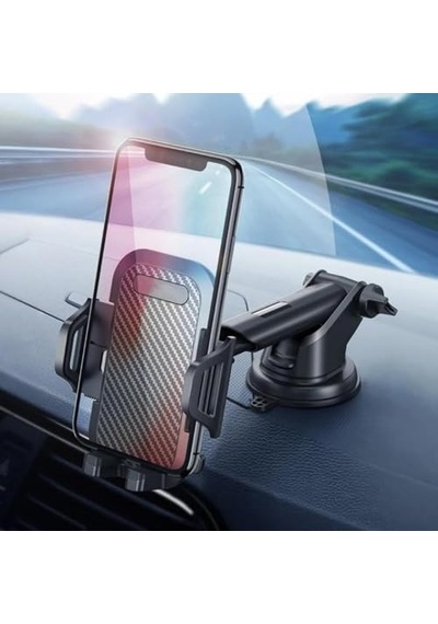 Jouis Telefon Tutucu Araç Otomatik Klipsli Araba Telefon Tutucu Ayarlanabilir Cam Ve Torpido Için Yüksek Kalite Tutucu