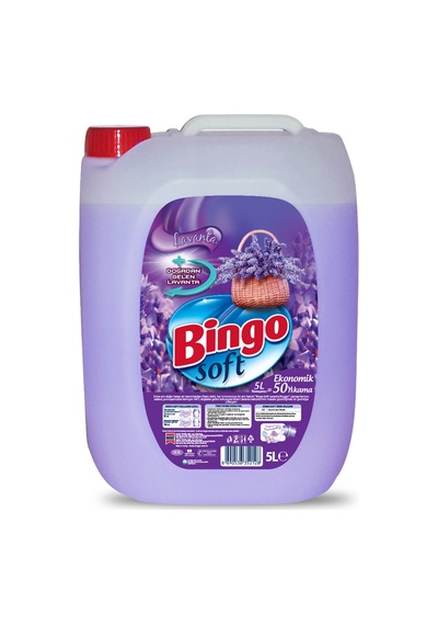 Bingo Soft Çamaşır Yumuşatıcısı Lavanta 5 x 5 L