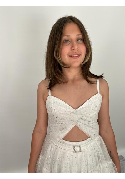 Butikhappykids Kız Beyaz Pırıltıltılı Tüllü Önü Kısa Kuyruklu Kat Kat Abiye 9-14 Yaş Beyaz Butikhappykids Kız Beyaz Pırıltıltılı Tüllü Önü Kısa Kuyruklu Kat Kat Abiye 9-14 Yaş Beyaz