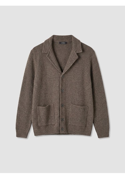 LC Waikiki Lc Waıkıkı Bej Regular Fit Ceket Yaka Erkek Triko Hırka