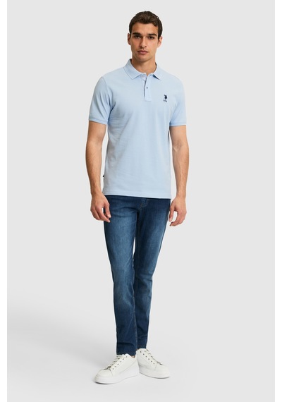 U.s. Polo Assn. Erkek Açık Mavi Tişört Basic 50322314-vr003 Acık Mavı