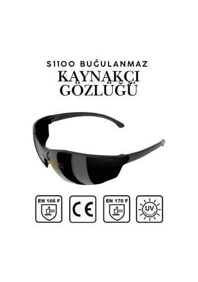S1100 Siyah Kaynakçı Gözlüğü Uv Korumalı Silikonlu İş Güvenliği Gözlüğü Burun Acıtmayan Gözlük S1100 Siyah Kaynakçı Gözlüğü Uv Korumalı Silikonlu İş Güvenliği Gözlüğü Burun Acıtmayan Gözlük