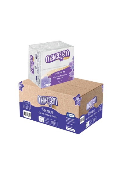 Menekşem Premium Garson Katlama Peçete 33x33 Cm 80 Li X 12 Paket, Toplam 960 Adet, 2 Katlı