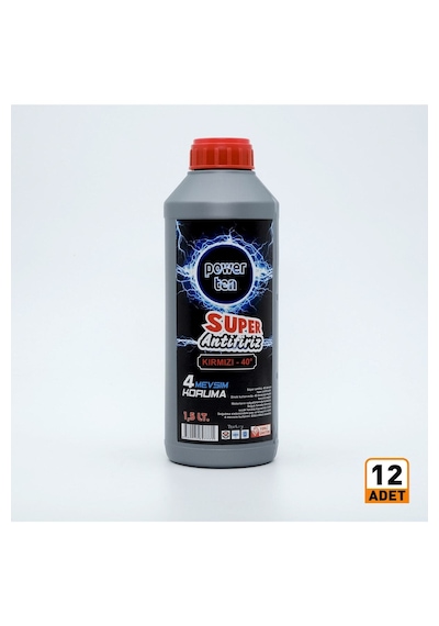 Kırmızı Antifriz Organik -40 C 1.5 Litre 12 Adet 1 Koli
