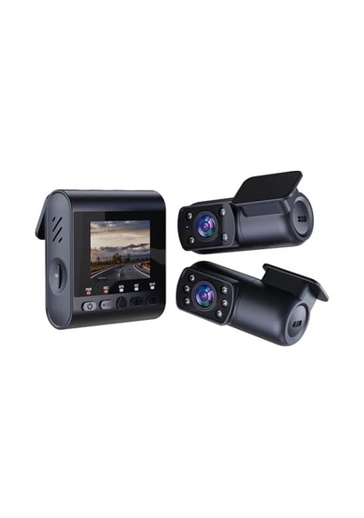 M60 3 Kameralı Ön+iç+arka 4k+fhd+fhd Hdr Starvis 2 Sensörlü Wifi Gps'li Araç Kamerası