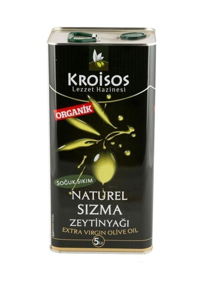 Kroisos Sıkım Naturel Sızma Zeytinyağı 5 Lt