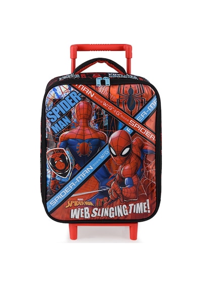 Spıderman Çekçekli Anaokulu Çantası Box Web,beslenme Çantası,kalem Kutu Ve Beslenme Kabı Çok Renkli
