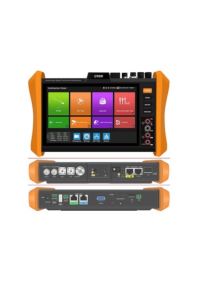 Wanglu Mt-8510 8" Dokunmatik Otdr + Ip / Analog Kamera Test Cihazı Tdr, Sfp, Poe, Wi-fi, 8 Gb