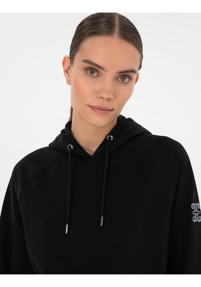 Pierre Cardin Kadın Siyah Sweatshirt 50312020-vr046 Siyah