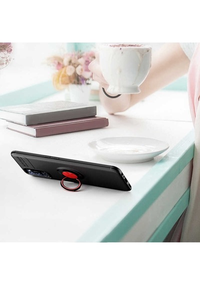 Oppo Reno A72 Kılıf Yüzüklü Magnetli Ravel Case