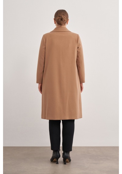 Aker 8585112 Kırlangıç Yaka Kaban Camel Camel