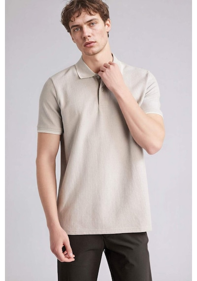 Defacto Regular Fıt Polo Yaka Waffle Kısa Kollu Polo Tişört D7932ax26spgn1255 Yeşil-gn1255