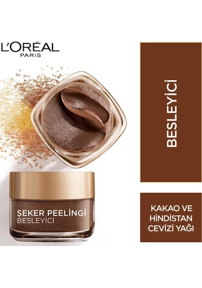 L'Oreal Paris Besleyici Kakao Yağı Şeker Peelingi 50 ML
