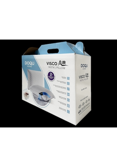 Doqu Home Visco Air Yastık 2'li Avantajlı Paket 60 X 40 Cm - Beyaz Beyaz