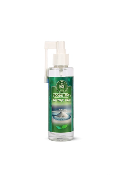 Saygın Tuz Rafine Edilmemiş Doğal Kristal Kaynak Tuzu Sıvı Tuz Sprey 150 ML
