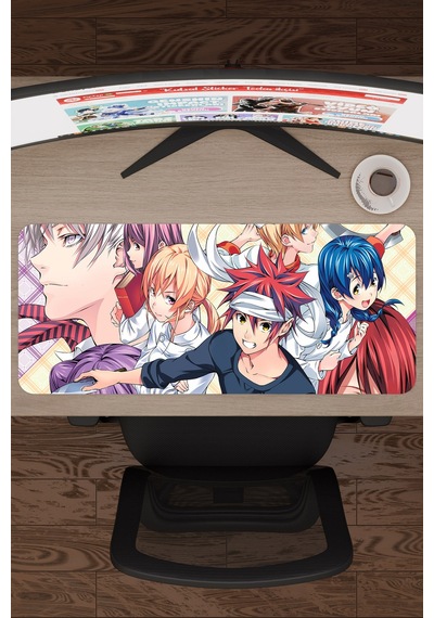 Food Wars Anime V1 - 70x30 Xl Gaming Kauçuk Kaymaz Taban Mouse Pad Fare Altlığı