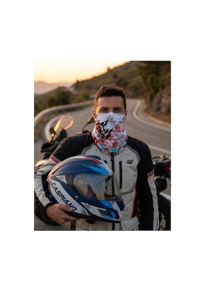 Caspiano Unisex Motosiklet Maskesi Bandana Outdoor Boyunluk-buff Çok Renkli