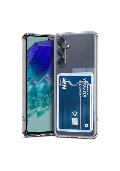 Galaxy Uyumlu A56 Kılıf Kart Şeffaf Silikon - Şeffaf Renk