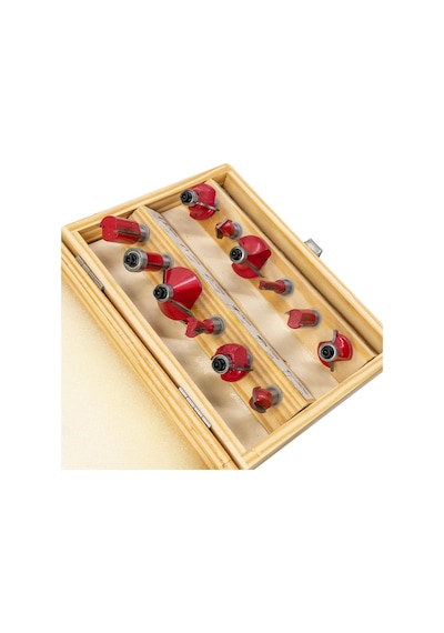 Rox Wood 0310 Ahşap Freze Seti 12 Parça Sap: 8mm