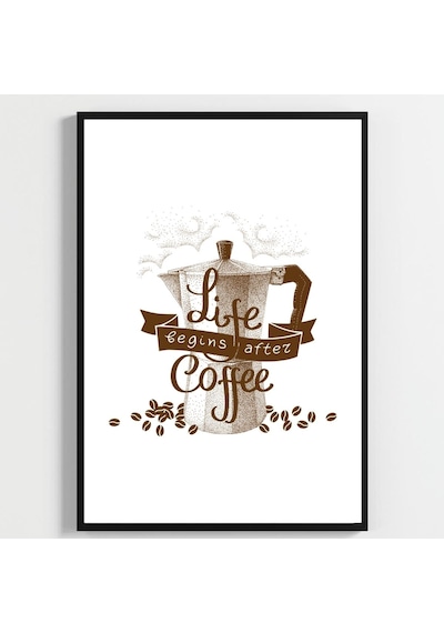Besay Moka & Espresso Kahve Köşesi Duvar Dekorasyonu Esprili Yazılı Kafe Ve Mutfak Posteri 3'lü Set A4 Çerçevesiz