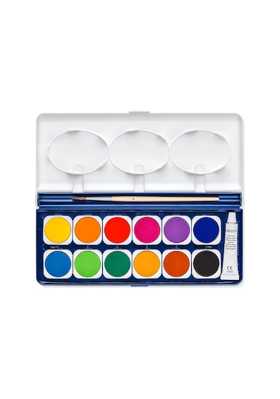 Staedtler 888 Nc12 Noris Clup Sulu Boya 12'li 1 Tüp Opak Beyaz Boya Ve Fırça Genel