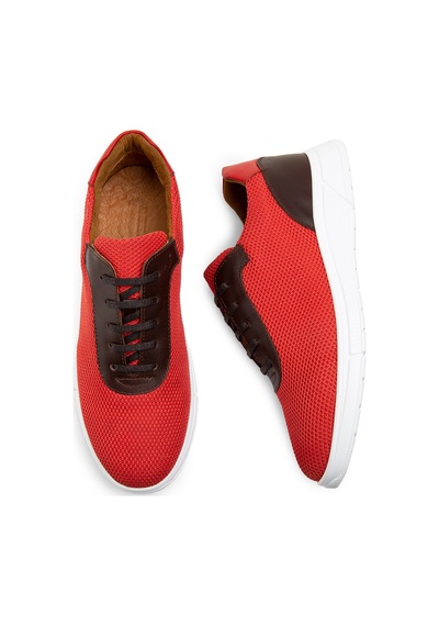 Deery Kırmızı Spor Sneaker Erkek Ayakkabı - 01879Mkrmc01 Kırmızı