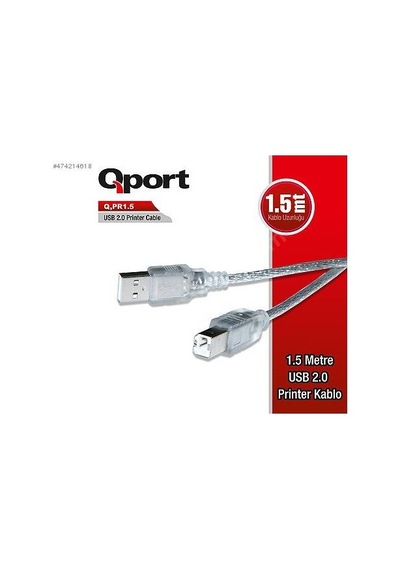 Qport Q-pr1.5 Usb 2.0 1.5m Yazıcı Kablosu
